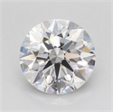 Lab Grown Diamond 1.03 Carats, Round with Ideal Cut, D Color, VVS2 Clarity and Certified by IGI