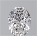 Natural Diamond 1.70 Carats, Oval with  Cut, D Color, SI2 Clarity and Certified by GIA