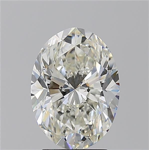 Picture of Natural Diamond 3.01 Carats, Oval with  Cut, J Color, SI1 Clarity and Certified by GIA