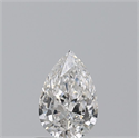 Diamante Natural 0.50 quilates, De pera , Color F, claridad VVS2 y certificado GIA