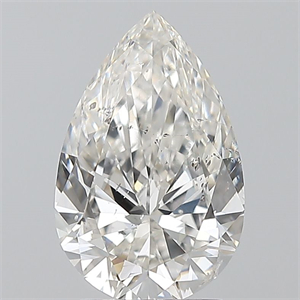Picture of Natural Diamond 2.01 Carats, Pear with  Cut, H Color, SI2 Clarity and Certified by GIA