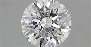 Picture of Natural Diamond 0.41 Carats, Round with Excellent Cut, F Color, VS2 Clarity and Certified by IGI