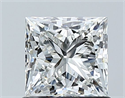 Natural Diamond 1.02 Carats, Princess with  Cut, H Color, VS2 Clarity and Certified by GIA