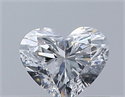 Natural Diamond 0.39 Carats, Heart with  Cut, D Color, VVS2 Clarity and Certified by GIA