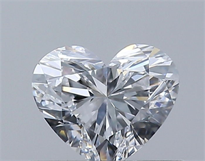 Picture of Natural Diamond 0.39 Carats, Heart with  Cut, D Color, VVS2 Clarity and Certified by GIA