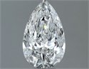 Diamante Natural 0.90 quilates, De pera , Color F, claridad VVS2 y certificado GIA