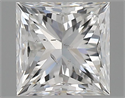 Natural Diamond 0.60 Carats, Princess with  Cut, F Color, SI2 Clarity and Certified by GIA
