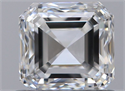 Natural Diamond 0.80 Carats, Asscher with  Cut, F Color, VVS1 Clarity and Certified by GIA