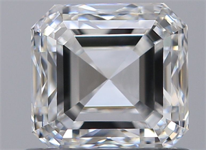 Picture of Natural Diamond 0.80 Carats, Asscher with  Cut, F Color, VVS1 Clarity and Certified by GIA