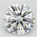 Lab Grown Diamond 3.41 Carats, Round with Excellent Cut, D Color, VVS1 Clarity and Certified by GIA
