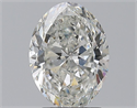 Natural Diamond 2.50 Carats, Oval with  Cut, G Color, SI2 Clarity and Certified by GIA