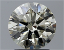 Diamante Natural 1.60 quilates, Redondo , Color L, claridad VVS2 y certificado GIA