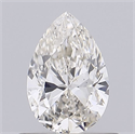 Natural Diamond 0.52 Carats, Pear with  Cut, J Color, SI1 Clarity and Certified by GIA