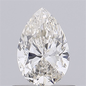 Picture of Natural Diamond 0.52 Carats, Pear with  Cut, J Color, SI1 Clarity and Certified by GIA