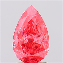 Picture of Lab Grown Diamond 1.78 Carats, Pear with  Cut, Fancy Vivid Pink Color, VS1 Clarity and Certified by IGI