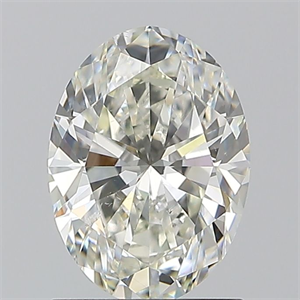 Picture of Natural Diamond 1.30 Carats, Oval with  Cut, H Color, SI1 Clarity and Certified by IGI