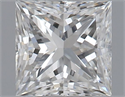 Natural Diamond 0.40 Carats, Princess with  Cut, F Color, VS1 Clarity and Certified by GIA