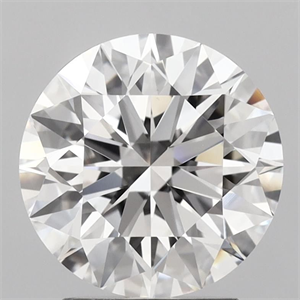 Picture of Lab Grown Diamond 2.71 Carats, Round with Ideal Cut, E Color, VVS2 Clarity and Certified by IGI