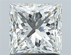 Picture of Natural Diamond 1.21 Carats, Princess with  Cut, H Color, VS2 Clarity and Certified by GIA