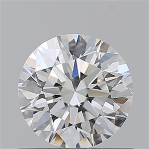 Picture of Natural Diamond 0.71 Carats, Round with Excellent Cut, F Color, VVS2 Clarity and Certified by GIA