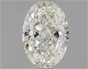 Natural Diamond 0.52 Carats, Oval with  Cut, J Color, VVS2 Clarity and Certified by GIA