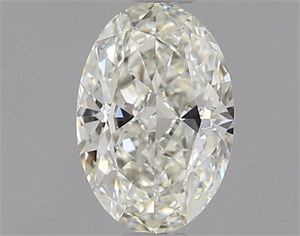 Picture of Natural Diamond 0.52 Carats, Oval with  Cut, J Color, VVS2 Clarity and Certified by GIA