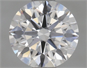 Lab Grown Diamond 0.71 Carats, Round with Ideal Cut, D Color, VVS2 Clarity and Certified by IGI