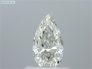Foto Diamante Natural 0.55 quilates, De pera , Color G, claridad VVS1 y certificado GIA de