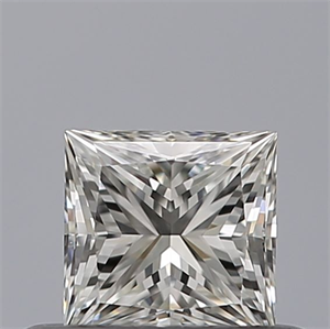 Picture of Natural Diamond 0.41 Carats, Princess with  Cut, G Color, IF Clarity and Certified by GIA