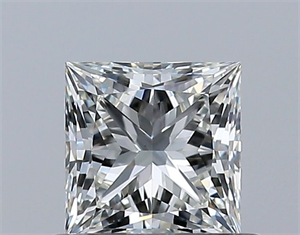 Picture of Natural Diamond 0.52 Carats, Princess with  Cut, J Color, VS1 Clarity and Certified by GIA