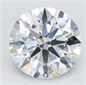 Lab Grown Diamond 3.56 Carats, Round with Excellent Cut, E Color, VVS1 Clarity and Certified by GIA