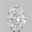 Natural Diamond 1.20 Carats, Oval with  Cut, E Color, SI1 Clarity and Certified by GIA