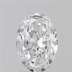 Picture of Natural Diamond 1.20 Carats, Oval with  Cut, E Color, SI1 Clarity and Certified by GIA