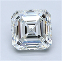 Diamante Natural 3.02 quilates, Asscher , Color H, claridad VS1 y certificado GIA