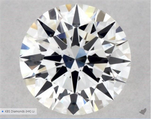 Foto Diamante Natural 0.50 quilates, Redondo , Color F, claridad VS1 y certificado GIA de