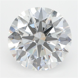 Picture of Lab Grown Diamond 4.07 Carats, Round with Excellent Cut, D Color, VVS2 Clarity and Certified by GIA