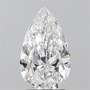 Foto Diamante Natural 1.70 quilates, De pera , Color E, claridad VS1 y certificado GIA de