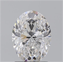 Natural Diamond 1.71 Carats, Oval with  Cut, E Color, SI2 Clarity and Certified by GIA