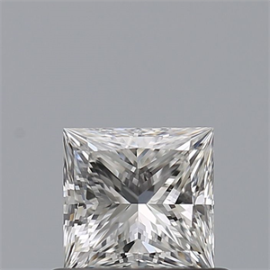 Picture of Natural Diamond 0.53 Carats, Princess with  Cut, F Color, VVS1 Clarity and Certified by IGI