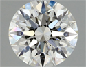 Natural Diamond 0.51 Carats, Round with Excellent Cut, I Color, VVS2 Clarity and Certified by GIA