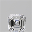 Natural Diamond 0.52 Carats, Asscher with  Cut, E Color, VVS2 Clarity and Certified by GIA