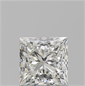 Natural Diamond 1.01 Carats, Princess with  Cut, I Color, VVS2 Clarity and Certified by GIA