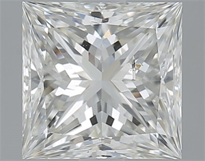 Foto Diamante Natural 1.80 quilates, Princesa , Color I, claridad SI2 y certificado GIA de