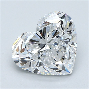 Picture of Natural Diamond 3.73 Carats, Heart with  Cut, E Color, SI1 Clarity and Certified by GIA