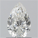 Natural Diamond 0.90 Carats, Pear with  Cut, G Color, SI2 Clarity and Certified by GIA