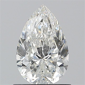 Picture of Natural Diamond 0.90 Carats, Pear with  Cut, G Color, SI2 Clarity and Certified by GIA