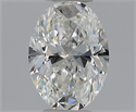 Natural Diamond 0.50 Carats, Oval with  Cut, G Color, SI2 Clarity and Certified by GIA
