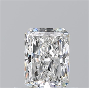 Picture of Natural Diamond 0.51 Carats, Radiant with  Cut, F Color, IF Clarity and Certified by GIA