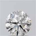 Natural Diamond 1.01 Carats, Round with Excellent Cut, H Color, SI1 Clarity and Certified by GIA