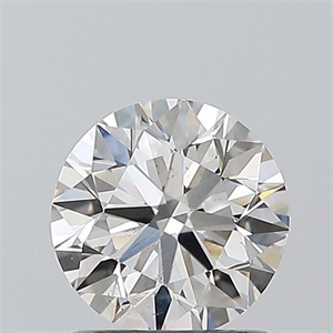 Picture of Natural Diamond 1.01 Carats, Round with Excellent Cut, H Color, SI1 Clarity and Certified by GIA